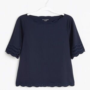 Kate Spade Scallop-trimmed top‎